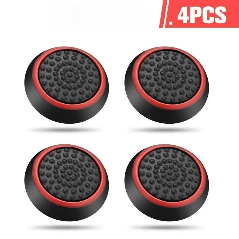 4PCS Non-slip Silicone Analog Joystick Thumbstick Thumb Stick Grip Caps Cases for PS3 PS4 PS5 Xbox 360 Xbox One Controller