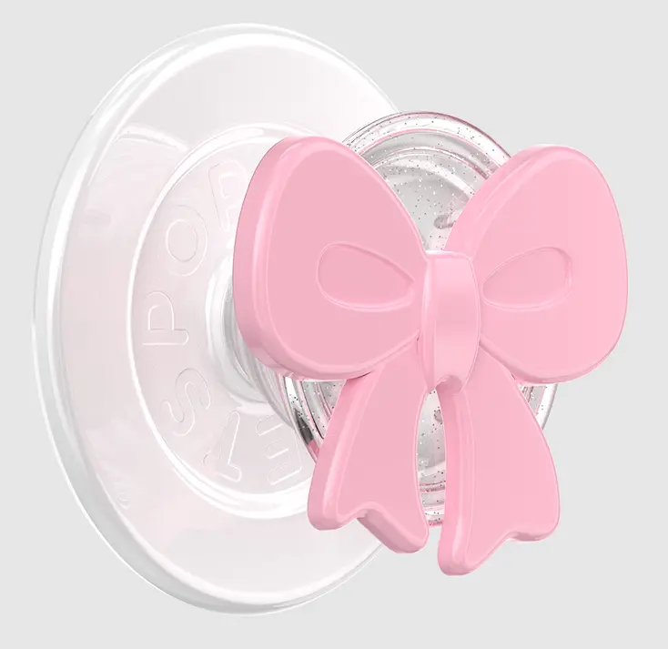 MagSafe PopGrip Cellphone Stand - Bowtique Blush Pink Popsocket, Mobile Phone Accessory with Mount Compatibility