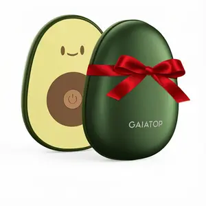 GAIATOP Limited-Edition Avocado Hand Warmers for Women & Men 2-Pack Adorable & Unique Design, 13H Long-Lasting Warmth,3 Heat Settings Rechargeable. Best gift for Her & Him   Valentine's Day gift