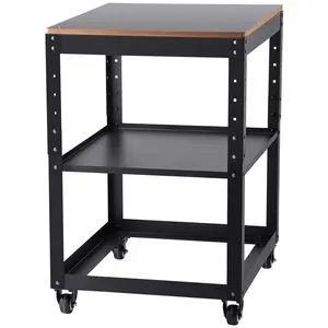 VEVOR Planer Stand, TikTokShopBlackFriday, 100 lbs / 45 kg heavy loads, Three-Gear Height Adjustable Thickness Planer Table,with 4 Stable Casters & Storage Space, for most planers, saws, bench-top machines, power tools Metal Organiser