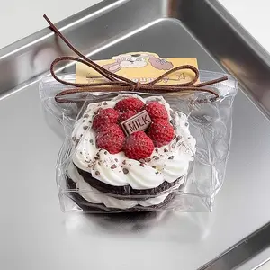 【Buy 3 get 1 free 2025 new model 】Chocolate Raspberry Tower Cake Food-Grade Silicone Slow-Rising Rebound Squishy Fidget Toys for Stress Relief - Soft Squeeze Toys with Thick Creamy Slime Texture, Handmade Non-Toxic Sensory Toys transparent bag