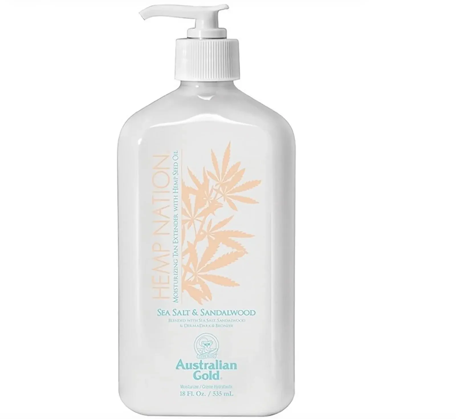 AUSTRALIAN GOLD Hemp Nation SEA Salt & Sandalwood Tan Extender Lotion 18 fl oz