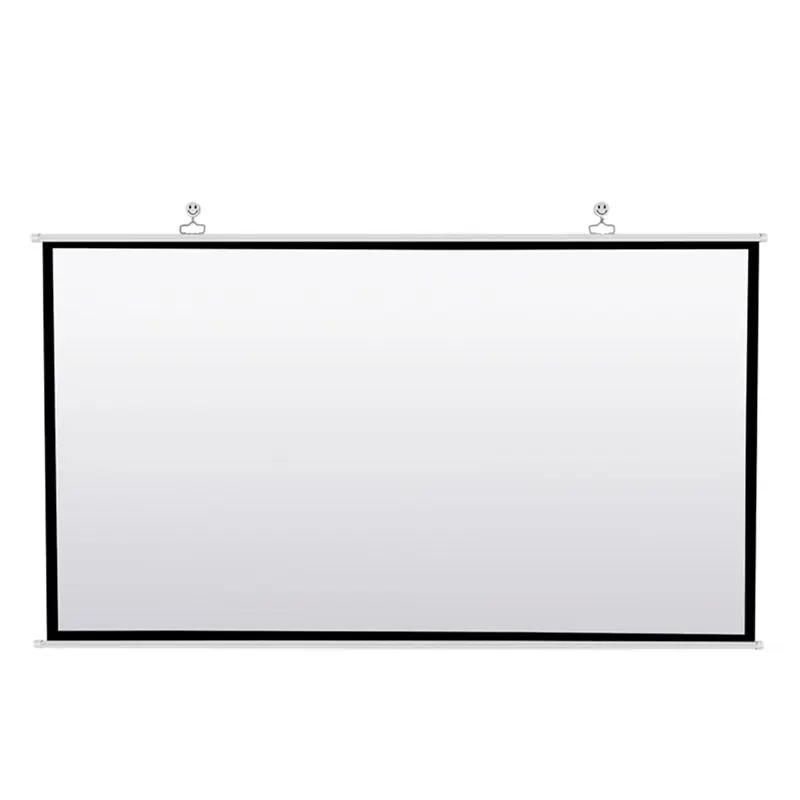 72Inch Portable HD White Foldable Anti-Crease Projector Screen for Home Theater, Outdoor Use