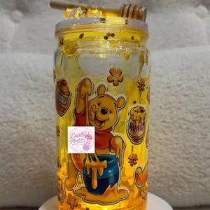 16 oz. Vaso Personalizado de Winnie Pooh /  Bottle Tumbler Reusable Cup