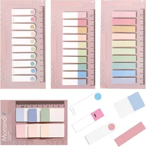 Index Tabs with Ruler, 4 Pack 660 Pieces Sticky Tab