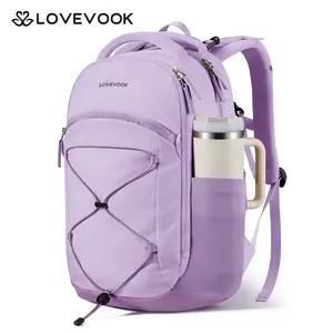 【NEW IN】LOVEVOOK Everyday Laptop Backpack for Women & Men With Tumbler Holder,15.6 / 17 / 18 Inch Classic Travel Work College Teacher Carry on Backpack Purse,Waterproof Computer laptop Bag Hiking Backpack,Summervibes