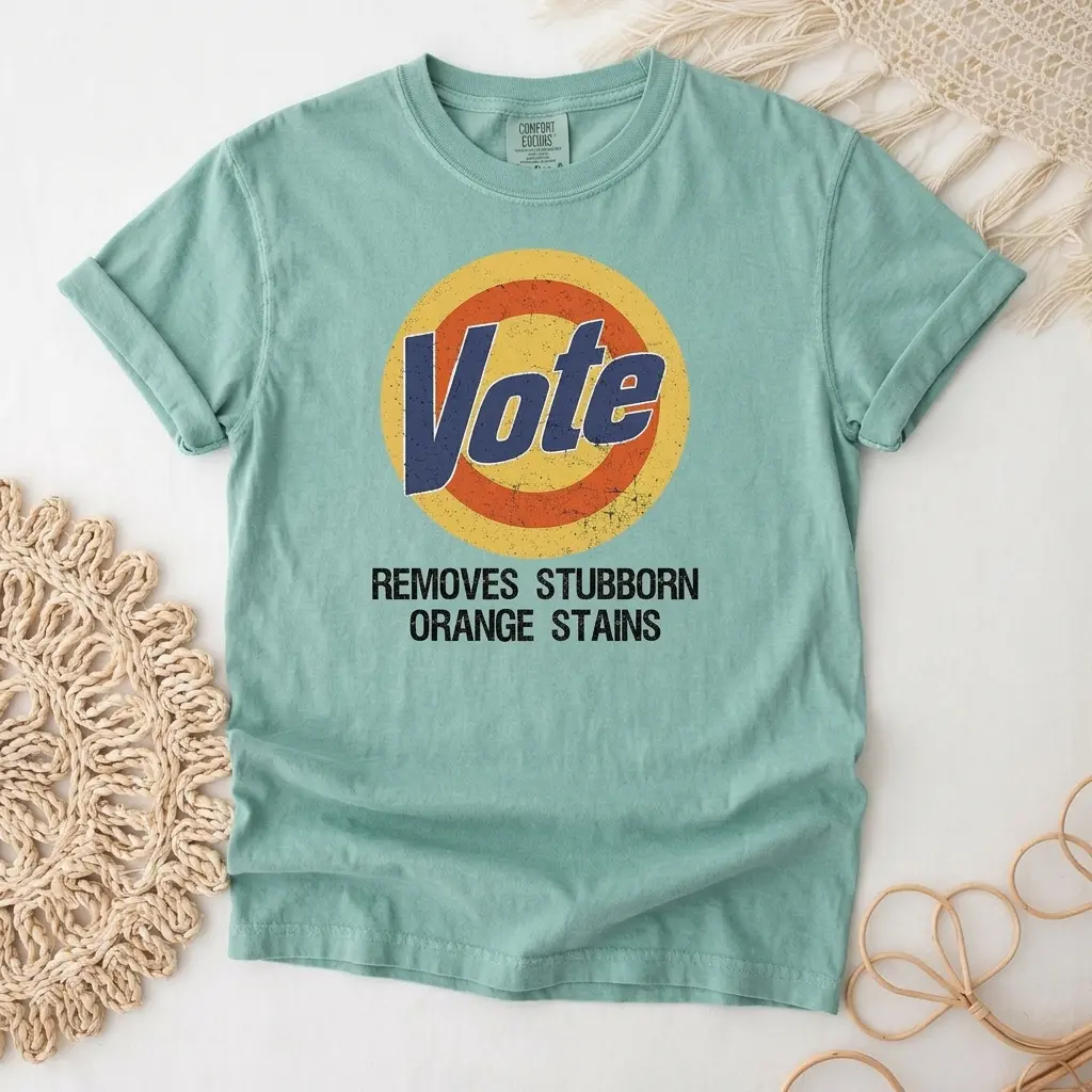 Vote Removes Stubborn Orange Stains Shirt, Comfort Colors FDT T-shirt, Protest Tee, Men Women Cotton Top