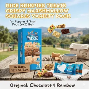 Snack Variety Pack, Marshmallow Cereal Bars and Fruit Flavor Snacks, Individually Wrapped Treats, 16 Bar Box and 16 Pouch Set