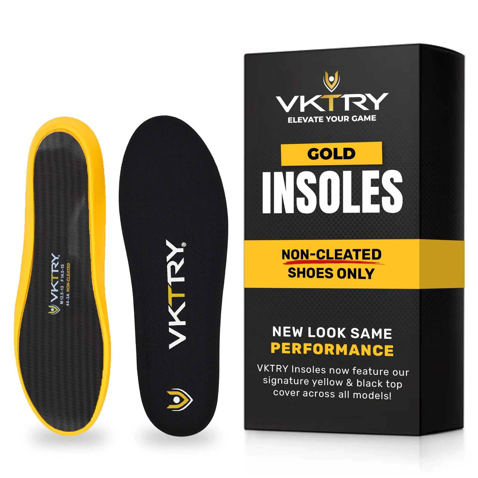 VKTRY Volleyball Gold Carbon Fiber Performance Insoles