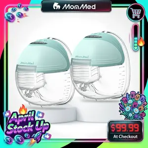 MomMed Wearable Breast Pump S21, Hands-Free Electric Breast Pump, Personalized Electric Portable Breast Pump, Large Capacity And Strong Suction for More Milk, Portable, Leak-Proof & Ultra-Quiet Breast Pump