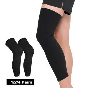 1/2/4 Pairs Compression Thigh Sleeves: Non-Slip Athletic Support for Running & Gym. Medical Grade Recovery Gear.