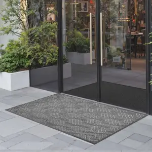 VEVOR Front Door Mat, 6x 4 ft Commercial Floor Mat for Indoor and Outdoor, Industrial Entrance Carpet with PVC Backing, Heavy Duty Washable Entry Rug for Hallway, Kitchen, Balcony, Garage, Slate BlueVEVOR Super Brand Day