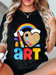 100% Cotton I Love Art Artist Painter Colorful Painting Gifts Men Women T-Shirt