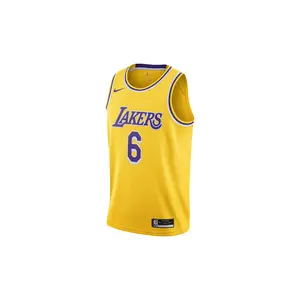 LA LAKERS LEBRON JAMES #6 ICON SWINGMAN JERSEY "Yellow" CW3669 738