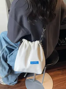 New Single Shoulder Crossbody Bag, Trendy Drawstring Bucket Bag for Men and Women, Unisex Small Versatile Waist Pack