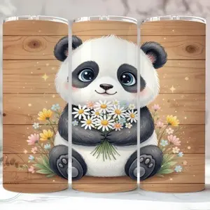 Panda | 20oz sublimation transfer print out (TRANSFER ONLY, NOT A FINISHED TUMBLER)
