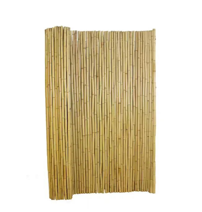 Natural Bamboo Outdoor Fence - Natural Wooden Design, Durable and Versatile for Various Outdoor Applications