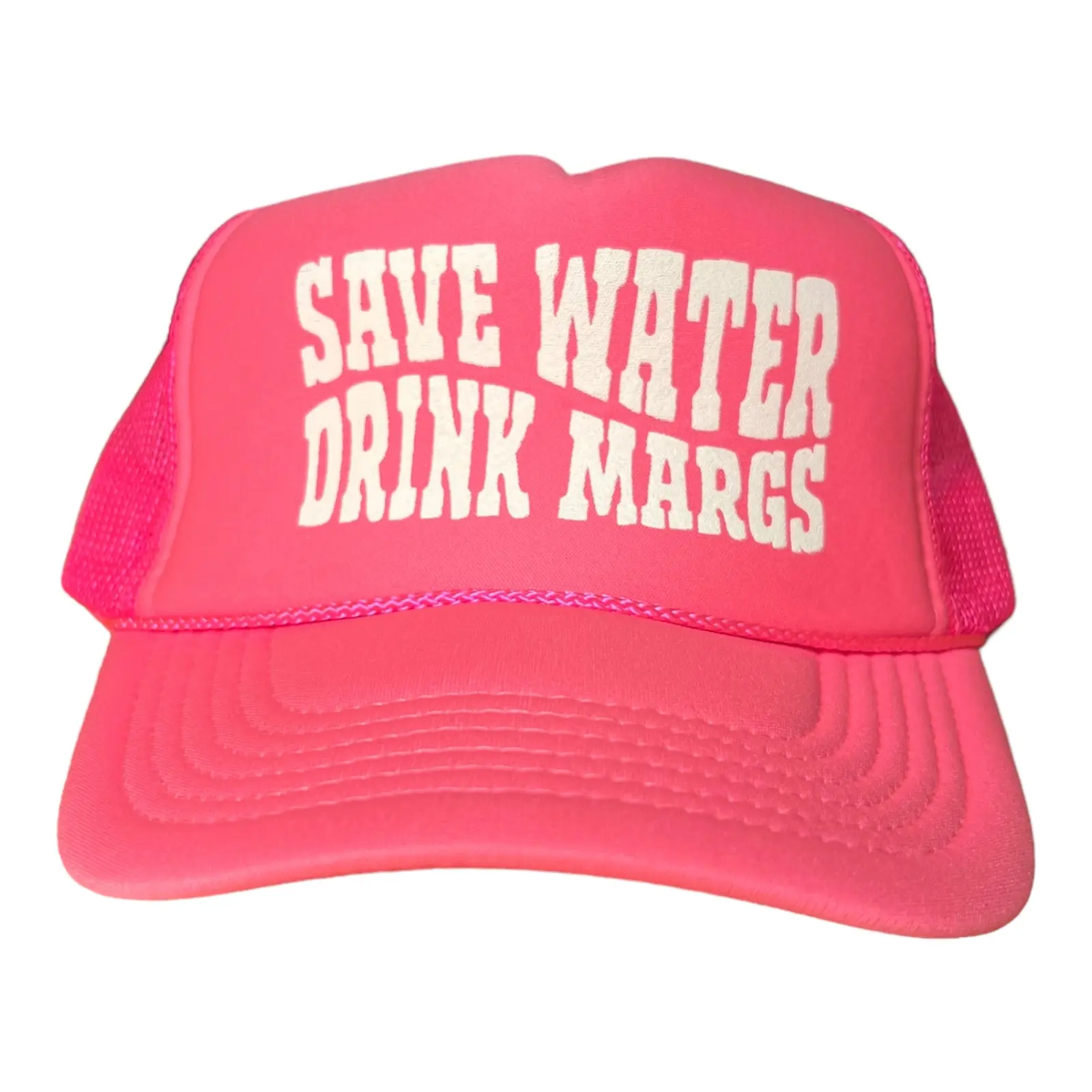 Save water drink margs hat funny trucker hat beach summer boating hat festival rave college party cap Women's Shut Up Hat classic foam