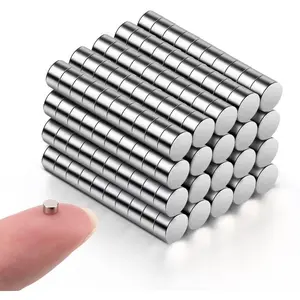200Pcs Small Mini Tiny Round Micro Neodymium Magnets for Crafts Miniatures Refrigerator Whiteboard Nail Cutter