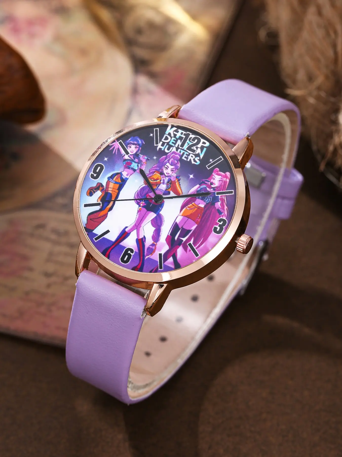 Anime Style Watch, Quartz Analog Wristwatch, Unisex Gift for Students, Perfect for Valentine's Day & Ramadan, Elegant Buckle Closure