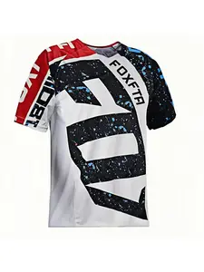 Four season men's cycling clothing set, Athletic activewear, high elasticity breathable quick drying racing T-shirt, suitable for mountain bikes and road racing, outdoor off-road adventure equipment