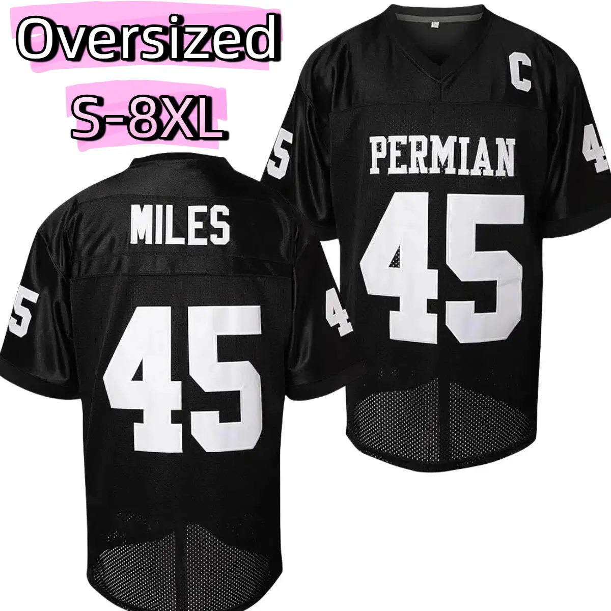PLUS SIZE (S-8XL) Men's # 45 American Football Jersey Loose Embroidered Sports, Fashion, Casual, Street Breathable Football Jersey Oversize tiktokshopbacktoschool,back to school,back to school haul