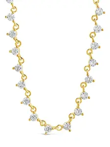 Brigid Staggered CZ Tennis Necklace