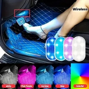 RGB Car Interior Atmosphere Light, Wireless LED Reading Lamp, Touch Control, USB Charging, Easy Installation, Multi-Purpose Use, Car Interior Lighting