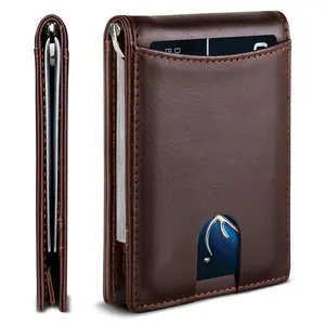 Women's RFID Anti-Theft Premium Microfiber Leather Credit Card Wallet, 2026 SleekHush Model with Compact Banknote Clip, Stylish Wallets for Masculine Confidence, Leather Card Holder, Credit Card Organizer