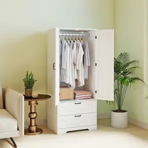 Freestanding Closet Drawers 65.3-inch Wardrobe Easy Assembly Sturdy Structure Modern Design Suitable for Clothes Storage in Bedrooms Living Rooms