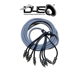 DOWN4SOUND 6 FT 4-CHANNEL TWISTED PAIR RCA INTERCONNECT CABLE