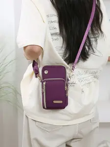 Women's Phone Bag, Phone Wallet Purse, Mini Crossbody Bag, Vertical Coin Purse, Sports Arm & Running Wrist Bag, Mini Casual Crossbody Phone Bag With Earphone Hole, Work, Commute, Anniversary, Birthday Gift