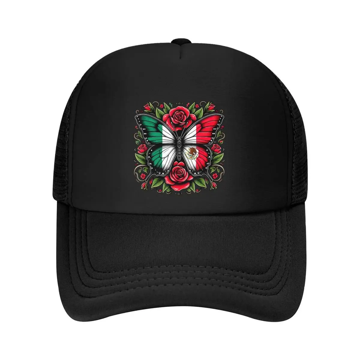 Mexican Independence Day Cap | Mexico Butterfly Flag Women's Baseball Cap