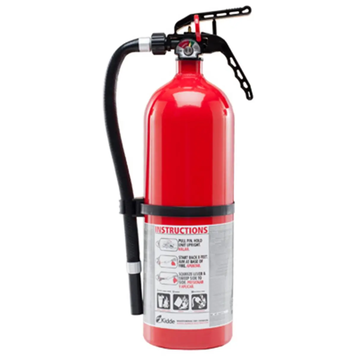 Kidde Dry Chemical Fire Extinguisher for Class A, B, C Fires - Seamless Aluminum Construction, Durable Valve - Home Improvement Security & Safety Emergency Kit Essential