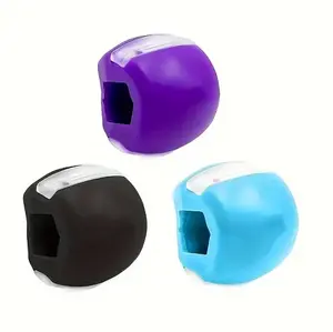 NEW 3PCS Jawline Exerciser Mouth Exercise Fitness Ball Neck Face Jaw Trainer
