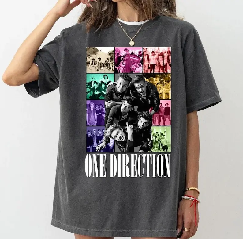 One Direction Shirt, 1D One Direction Tshirt, World Tour 2024 Shirt, One Direction Merch Tee, 1D Midnight Memories Shirt Cotton Fabric Fit