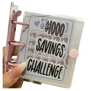 Money Savings Binder, Savings Challenge Planner with Reusable Cash Envelopes, Budget Organiser & Planner Notebook for Office Stationery Supplies