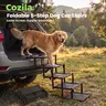 【familyfun】Cozila Foldable 5-Step Dog Car Stairs, 150 lbs Capacity, Textured Pawgrip & Anti-Slip Surface for Confident Climbing, Compact Fold for Storage, Portable for SUVs & Trucks (TikTokShopFallDeals) familyfun