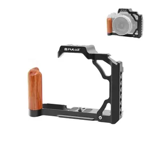 PULUZ Premium Wooden Handle Metal Rabbit Cage Support Extended Protection For Nikon ZFC Aluminum Camera Alloy Cover Portable Vlog