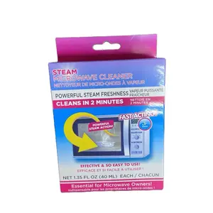 Steam Microwave Cleaner - Powerful Steam Freshness Action - Cleans in 2 Minutes - Fast Acting - Essential for Microwave Owners - 1.35 FL OZ Each