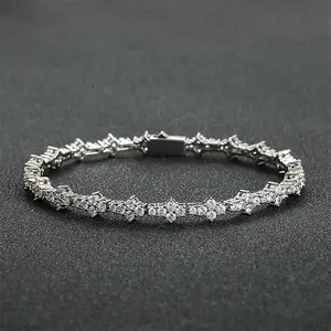 Flower Shaped Diamond Bracelet
