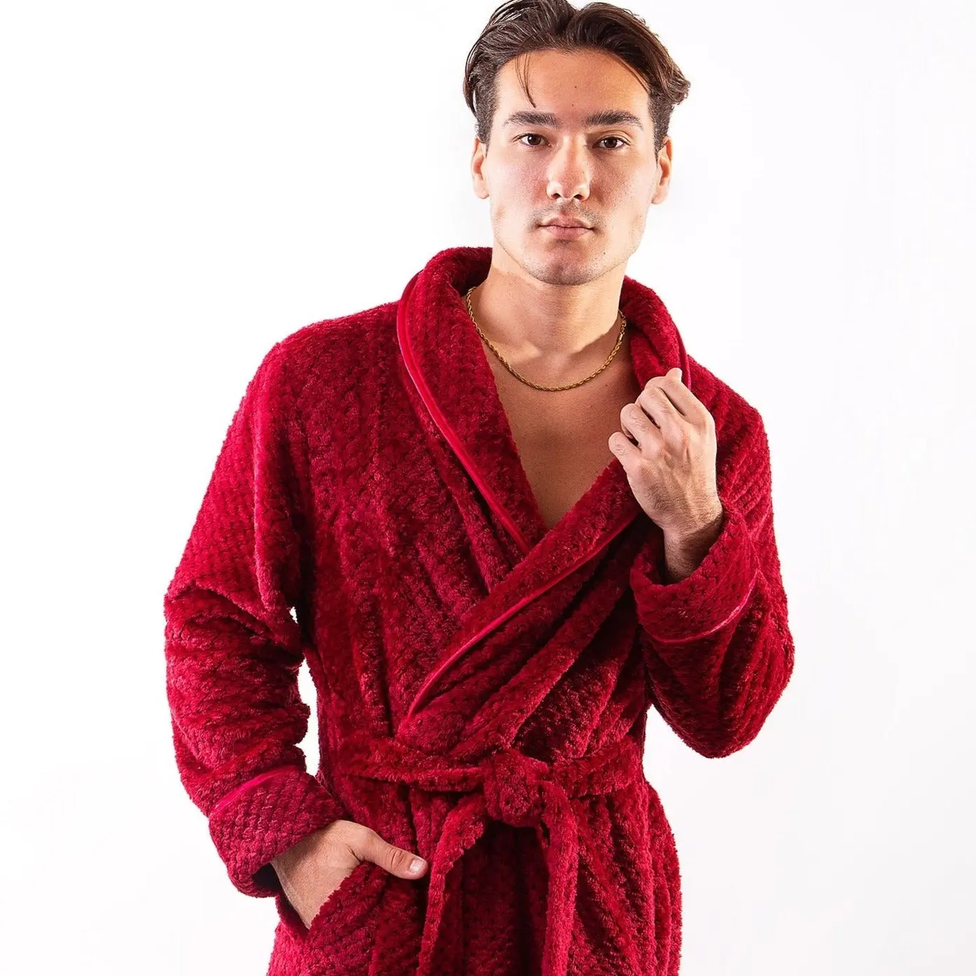Men's Custom Long Bathrobe