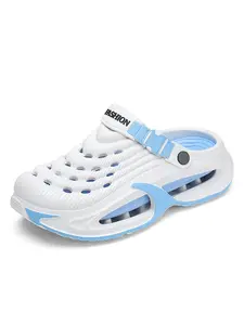 Summer Men's Thick Sole Platform Clog Slipper Sandals, Casual Streetwear Non-Slip Odor-Resistant Quick-Dry Soft EVA Beach Shoes for Outdoor & Daily Use Flatform EVA Slippers