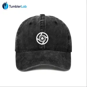 Unisex Vintage Washed Jujutsu Kaisen High Logo Baseball Cap 80s 90s Pattern Anime Hat Men Gift Snapback Fitted Vintage Denim Fabric Iconic Logo Heat Transfer Print Jujutsu Kaisen Detail