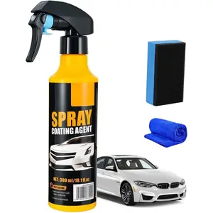 【Summervibes】Spray Coating Agent, 2026 Hydrophobic Ceramic Coating, Ready to Use Auto Paint Protection, Car Coating Spray, Long Lasting Protection Coatings Vehicle（300ML）