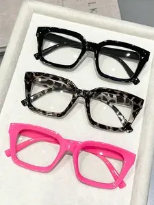 2026 New Unisex Square Small Frame PC Metal Accessories Square Frame Eyeglasses, Square Eyed Glasses, Square Frames Glasses, Stylish square frames, Suitable for Students Back to School, Travel, Party, Spring