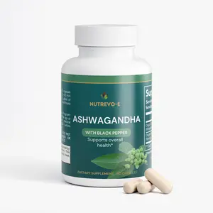 Ashwagandha - Herbal Supplement for Stress Relief and Relaxation in Natural Ingredients Healthcare Organic Fitness