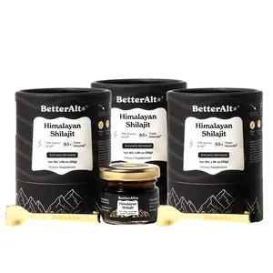 3 Packs of BetterAlt Pure Himalayan Shilajit Resin | Helps Boost Energy | Himalayan Superfood | Lab-Tested for Purity