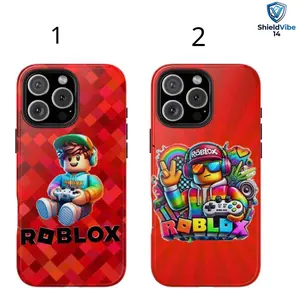 [ShieldVibe 14] Roblox Gamers Aesthetics Tough Case for iPhone 17 16 15 14 13 12 11 Pro Max Plus SE Lexan Plastics UV Protecteds Dual Layer Shockproof Protective Cover