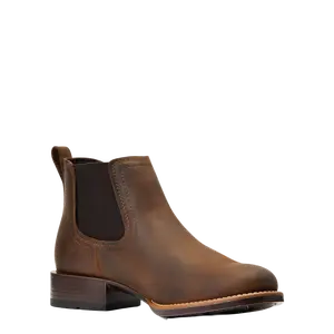 Ariat Men's Booker Ultra Distressed Brown Round Toe Boots 10040374